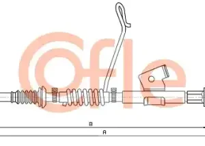 Трос ручного тормоза COFLE 92105349