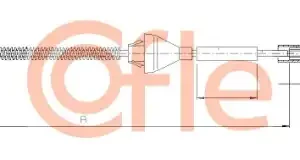 Трос ручного тормоза COFLE 92.10.5373