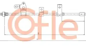 Трос ручного тормоза COFLE 92171436