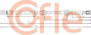 Трос ручного тормоза COFLE 92.10.7385
