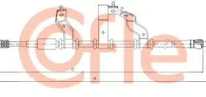 Трос ручного тормоза COFLE 92172583