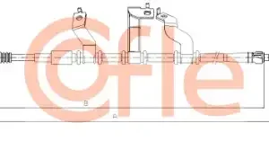 Трос ручного тормоза COFLE 92.17.2584