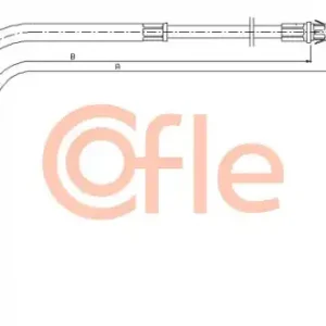 Трос ручного тормоза COFLE 92115580