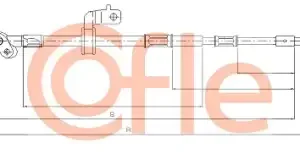 Трос ручного тормоза COFLE 92.17.1560
