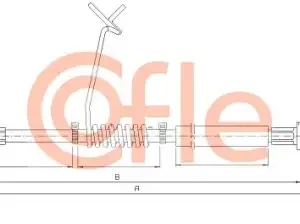 Трос ручного тормоза COFLE 92115680