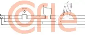 Трос ручного тормоза COFLE 92.17.0348