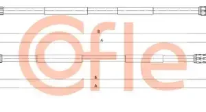 Трос ручного тормоза COFLE 92.10.6798