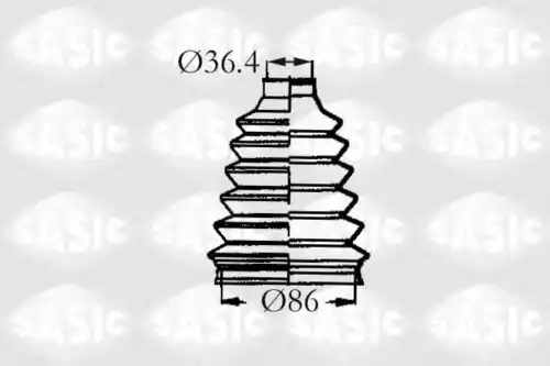 к-кт пыльника ШРУСа наружного! Renault R16, Peugeot 304 all <86 2933313 SASIC