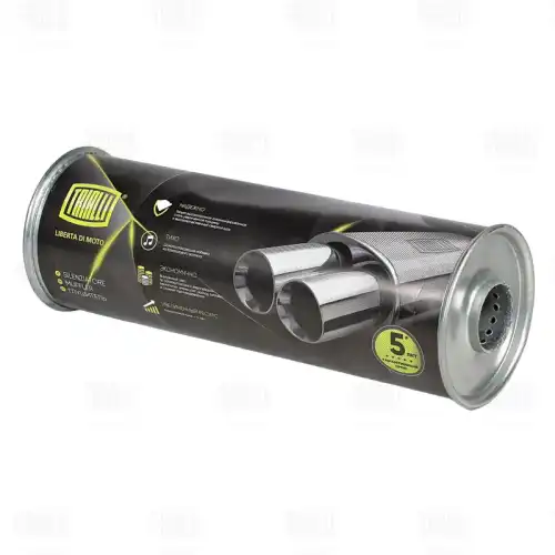 глушитель! круглый L400 D138 d50 универсальный EMM 3104 TRIALLI