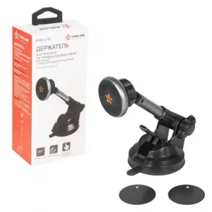 держатель для телефона! на торпедо/лоб. стекло магнитный с телескоп. кроншт. AMS-U-19 AIRLINE