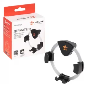 держатель для телефона! в дефлектор гравитационный анодированный AMS-U-21 AIRLINE