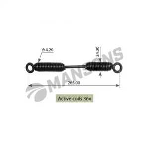 Пружины барабанных тормозных колодок MANSONS 300.080