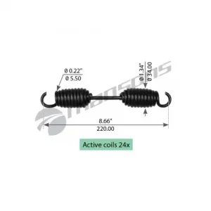 Пружины барабанных тормозных колодок MANSONS SPR0040