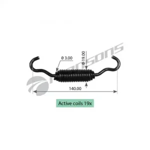 Пружины барабанных тормозных колодок MANSONS SPR008