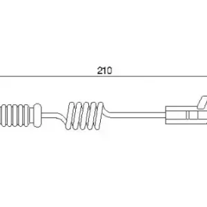 Датчик тормозных колодок BOSCH 1 987 474 969 электронный