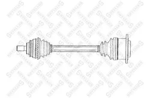 Вал приводной в сборе STELLOX 158 1768-SX