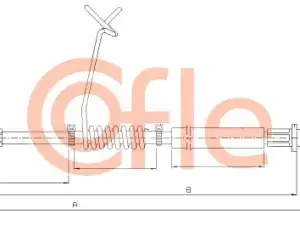 Трос ручного тормоза COFLE 92.11.5682