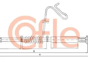 Трос ручного тормоза COFLE 92.11.5674