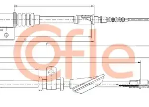 Трос ручного тормоза COFLE 92.17.2555