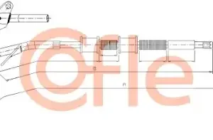 Трос ручного тормоза COFLE 92.10.9470