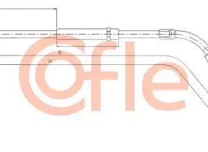 Трос ручного тормоза COFLE 92.10.8074