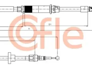 Трос ручного тормоза COFLE 92.10.7484