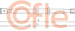Трос ручного тормоза COFLE 92.10.6857