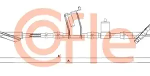 Трос ручного тормоза COFLE 92.17.4239