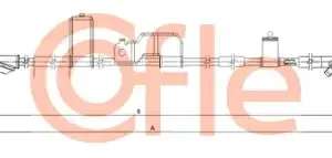 Трос ручного тормоза COFLE 92.17.4238