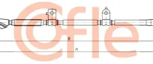 Трос ручного тормоза COFLE 92.17.4040