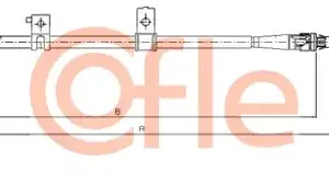 Трос ручного тормоза COFLE 92.17.6032
