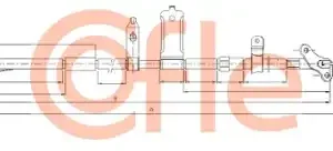 Трос ручного тормоза COFLE 92.17.2741