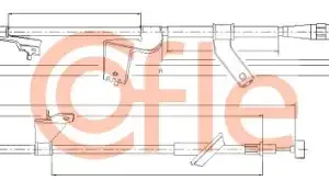 Трос ручного тормоза COFLE 92.17.5133