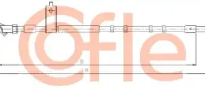 Трос ручного тормоза COFLE 92.17.1484