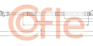 Трос ручного тормоза COFLE 92.17.1486