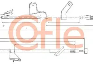 Трос ручного тормоза COFLE 92.17.5132