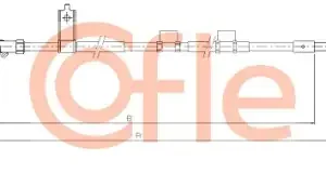 Трос ручного тормоза COFLE 92.17.1485