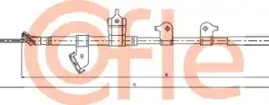 Трос ручного тормоза COFLE 92.17.1567