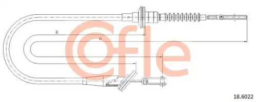 Трос сцепления COFLE 92.18.6022