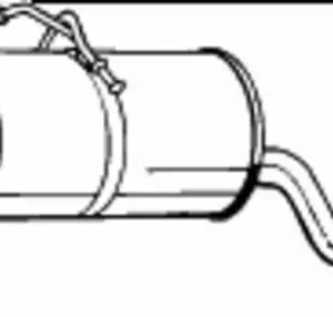 глушитель задняя часть! Citroen Berlingo, Peugeot Partner 1.1i/1.4i/1.6i 03-08 190-129 BOSAL