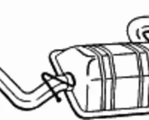 глушитель задняя часть! MB Vito/Viano 2.2CDI OM646 03> с длин. базой 175-441 BOSAL