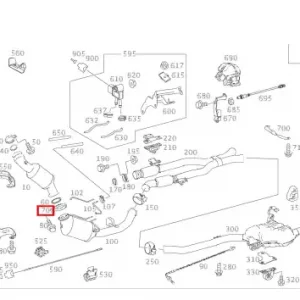 Хомут глушителя MB 202 490 08 41