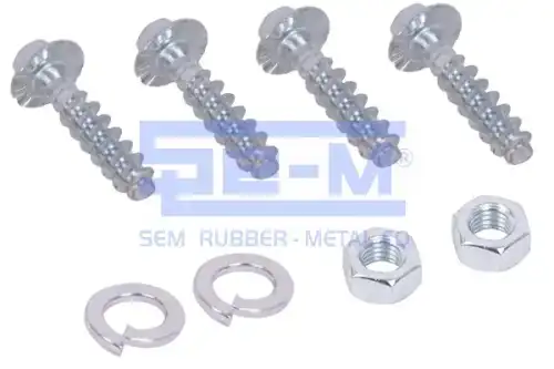 комплект крепежный пневмопод. с пластик.стак. !3самореза+2гайки M12+2гровера SAF 16157 SE-M
