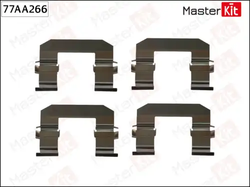 ремк-т тормозных колодок передних! Hyundai Santa Fe 2.0CRDi/2.4-2.7, KIA Carnival 11> 77AA266 MASTERKIT