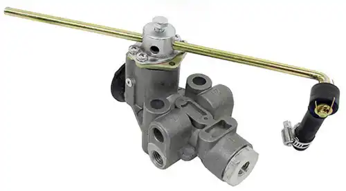 кран уровня пола!2xM12x1.5. 22bar, крепление 2 отв., с тягойOmn DAF,BPW,Iveco,BOVA 2214102 COJALI