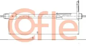 Трос ручного тормоза COFLE 92.10.9326