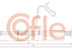 Трос ручного тормоза COFLE 92.11.5683