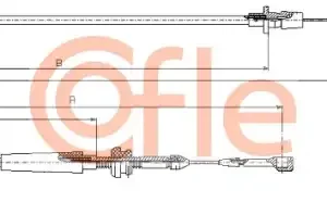 Трос газа для автомобиля COFLE 92.11.0823