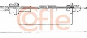 Трос газа для автомобиля COFLE 92.11.087