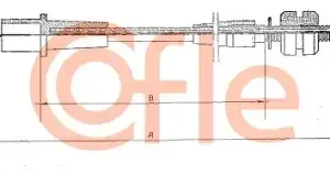 Трос газа для автомобиля COFLE 92.11.148